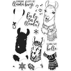 520936 Hero Arts Clear Stamps Fa La Llama 4"X6"