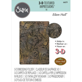 666279 Sizzix 3D Textured Impressions Keys By Eileen Hull