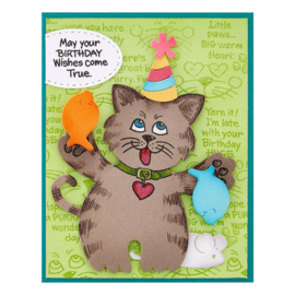 692205 Stampendous Clear Stamps Kitty Hugs Faces And Sentiments