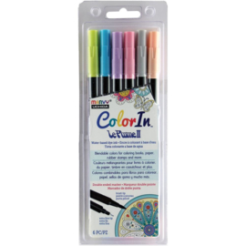 Uchida Color in Double-Ended Markers 6/Pkg Natural