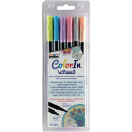 410155 Color In Double-Ended Markers Natural 6/Pkg