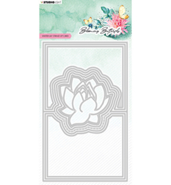 SL-BB-CD487 StudioLight Water Lily card Blooming Butterfly nr.487