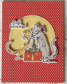 C3AJ549 Colorado Craft Company Clear Stamps Whisker Kisses-By Anita Jeram 4"X6"