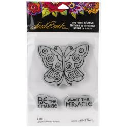 580574 Stampendous Laurel Burch Cling Stamp Mosaic Butterfly