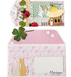 PS8111 Marianne Design stencil Mini-slimline envelope