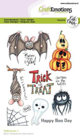 130501/1524 CraftEmotions clearstamps A6 - Halloween 1 (Eng) Carla Creaties