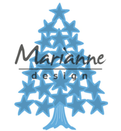 LR0490 Marianne Design Creatables Tiny's Christmas tree with stars