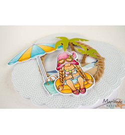 CS1134 Marianne Design Gnomes Beach girl