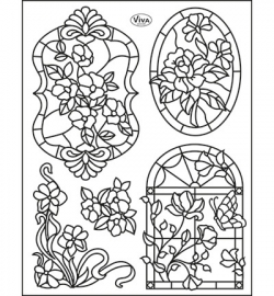 6978 Viva Decor Clear Stamps Tiffany Window