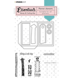 SL-PES-SCD02 StudioLight Stamp & Cutting Die Planner elements Planner Essentials nr.02