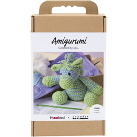 977872 Creativ Company Amigurumi hobbyset, Zebra , lichtblauw, lichtgroen