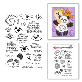 692204 Stampendous Clear Stamps Bear Hugs Faces And Sentiments