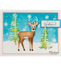 PS8169 Marianne Design Mask Stencil  2-Layer Snow