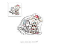 PD7863 Polkadoodles Horace & Boo Suprise Clear Stamp