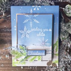 554298 Hero Arts Clear Stamps Stacking Snowflakes 4"X6"