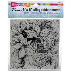 252147 Stampendous Cling Stamps Poinsettia Collage
