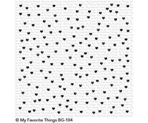 BG-104 My Favorite Things Backgroud stamp Scattered Hearts