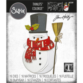 665569 Sizzix Thinlits Dies Winston Colorize By Tim Holtz 16/Pkg