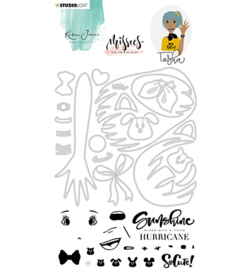 BASICSDCKJ04 SL Karin Joan Clear Stamp & Die Cut Carol Missees Collection, nr.04