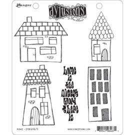 541860 Dyan Reaveley's Dylusions Cling Stamp Collections Home 8.5"X7"