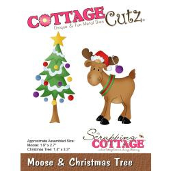 540407 CottageCutz Die Moose & Christmas Tree 1.9" To 2.7"