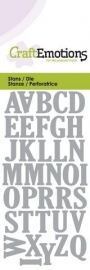 115633/0163 CraftEmotions Die - alfabet hoofdletters Card