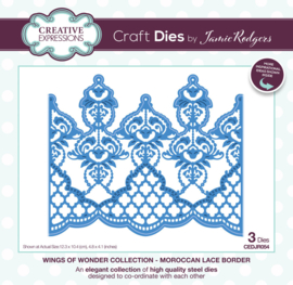 CEDJR054 Jamie Rodgers Craft Die Wings of Wonder Moroccan Lace Border