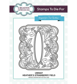 UMS827 Creative Expressions To Die For Stamp Heather's Strawberry Field