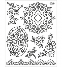 6979 Viva Decor Clear Stamps Tiffany Dragonfly