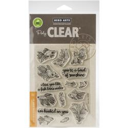 575902 Hero Arts Clear Stamps Pet Goldfish 4"X6"