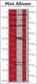CLMAXL07 Crealies stans Mini Albums Bindsysteem A (rug:7mm) glad