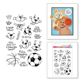 692206 Stampendous Clear Stamps Puppy Hugs Faces And Sentiments