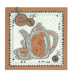 455916 Cutting & embossing Coffee Time silhouette