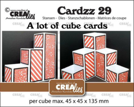 115634/5129 CLCZ29 Crealies Cardzz no 29 Heel veel kubus kaarten
