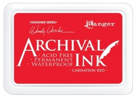 AID 41399 Wendy Vecchi Designer Series Archival Ink Pad Carnation Red