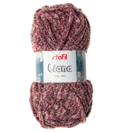 Velvetgaren Liana Yarn Bordeaux Rose Bol 100 gram 65 meter lengte