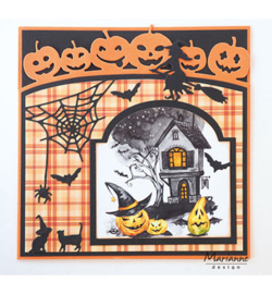 LR0562 Creatables Border with pumpkins