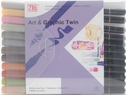 277510 Zig Art & Graphic Twin 12 Color Set Musterd
