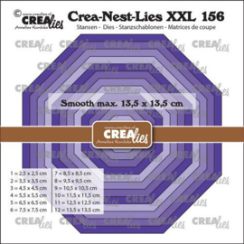 CLNestXXL156 Crealies Crea-Nest-Lies XXL Achthoek glad