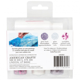 348484 American Crafts Color Pour glitter mix berry