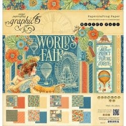506507 Graphic 45 Double-Sided Paper Pad A World's Fair 12"X12"
