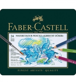 117524 Faber Castell Albrecht Dürer set FC Aquarel Metalen etui a 24st
