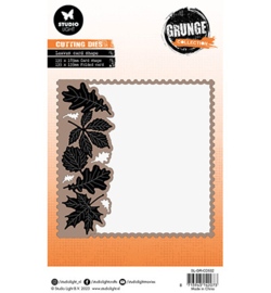 SL-GR-CD532 - Leaves card Grunge collection nr.532