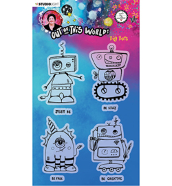 ABM-OOTW-STAMP73 - ABM Clear Stamp Big Bots Out Of This World nr.73