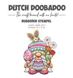 497.004.002 Dutch DooBaDoo Rubber StampsVoorjaar 2, Easter gnome girl