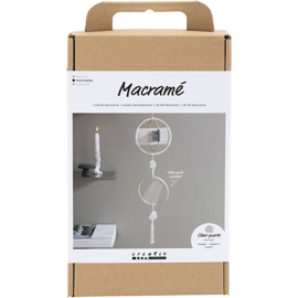 977741 Creativ Company Hobbyset macramé, Mobiel, grijs, off white
