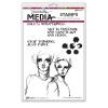 568486 Dina Wakley Media Cling Stamps Soul Whisperings 6"X9"