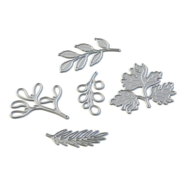 EC1846 Elizabeth Craft Metal Die Leaves & Branches