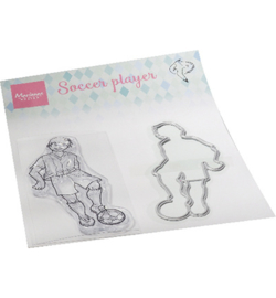 HT1662 Marianne Design Clear stamp Hetty's Soccer player