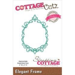 423126 CottageCutz Elites Die Elegant Frame, 2"X3"